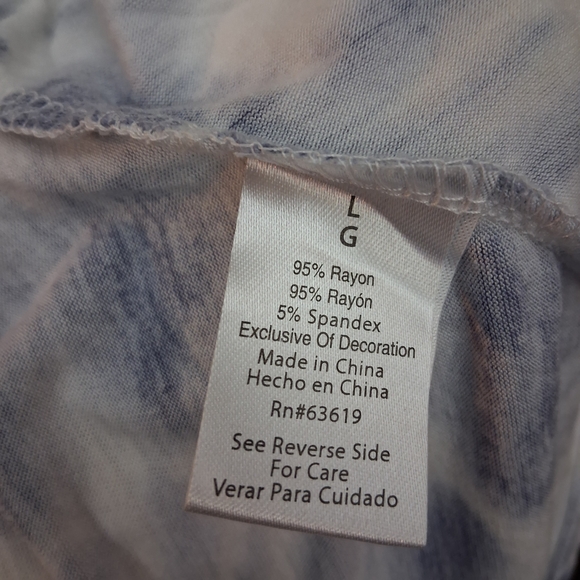 French Laundry Vintage Womens Chrocheted Trim and Tie Front Top Size Large - Picture 10 of 10